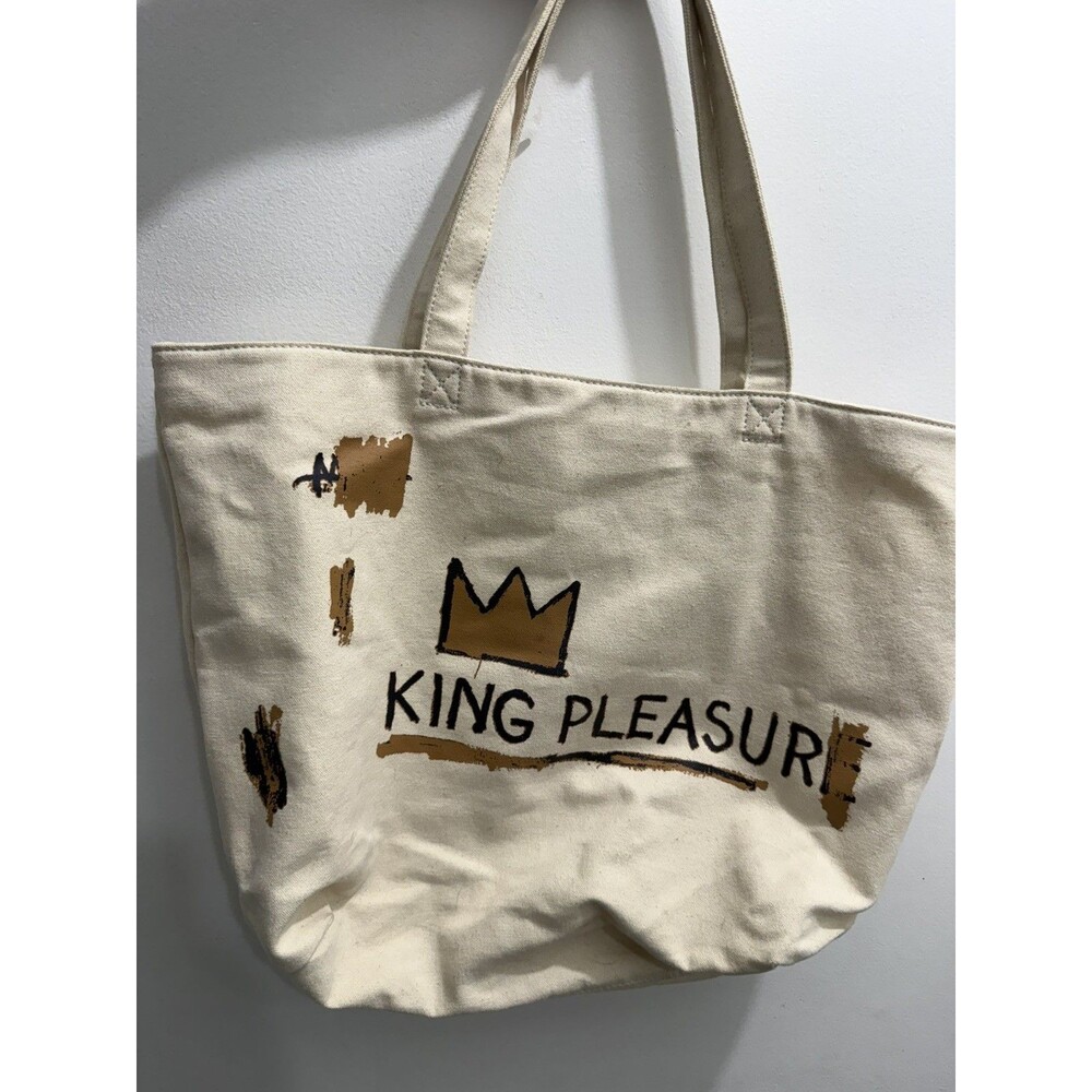 Jean-Michel Basquiat "King Pleasure" canvas tote bag UNIQLO SPRZ NY NWOT Collab